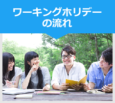 ワーキングホリデーの流れ ワーキングホリデーの流れ