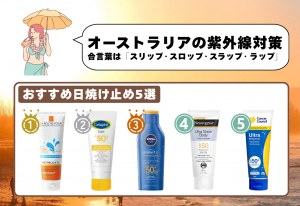 オーストラリアの紫外線対策とを紹介