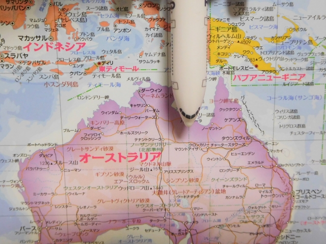 オーストラリアの地図