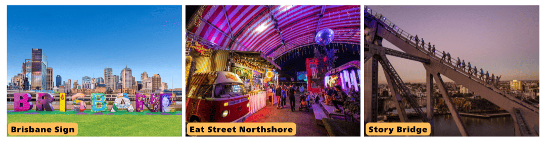 ブリスベンの人気観光地3選:Brisbane Sign・Eat Street Northshore・Story Bridge