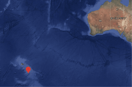 ハード島とマクドナルド諸島｜南極海に位置するハード島の場所を示す地図