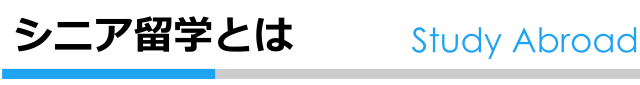 シニア留学とは